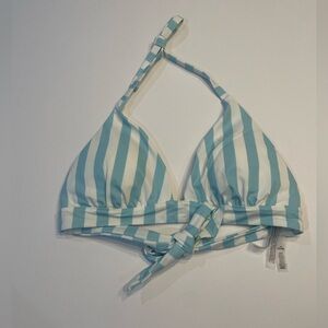 Victoria's Secret Blue and White Bikini Top